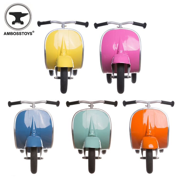 美國 Ambosstoys - PRIMO經典偉士牌造型滑步車-香橙橘