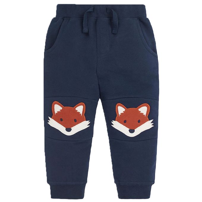 英國 JoJo Maman BeBe - 保暖100%純棉長褲-狐狸寶貝