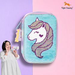 Tiger Family - FunTime亮片文具收納包-幻彩小馬