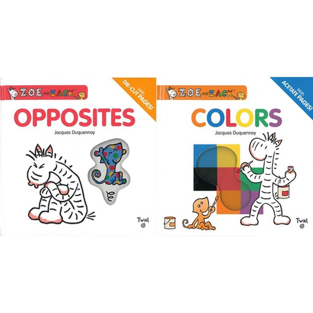 Kidschool - 【合購組】柔伊與扎克：一起玩顏色＋一起玩相反