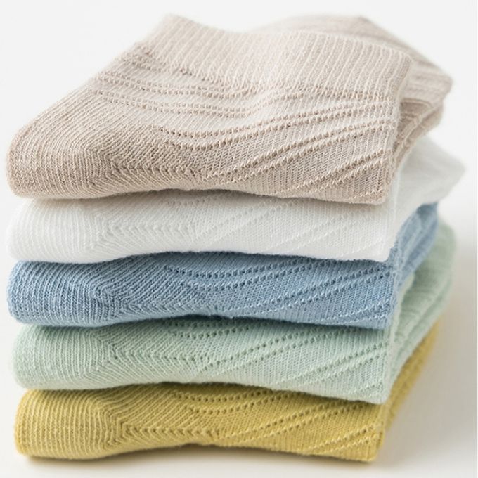 腳ㄚ子 - 幼/兒童透氣網眼襪 童襪 襪子 棉襪 兒童襪-經典素色