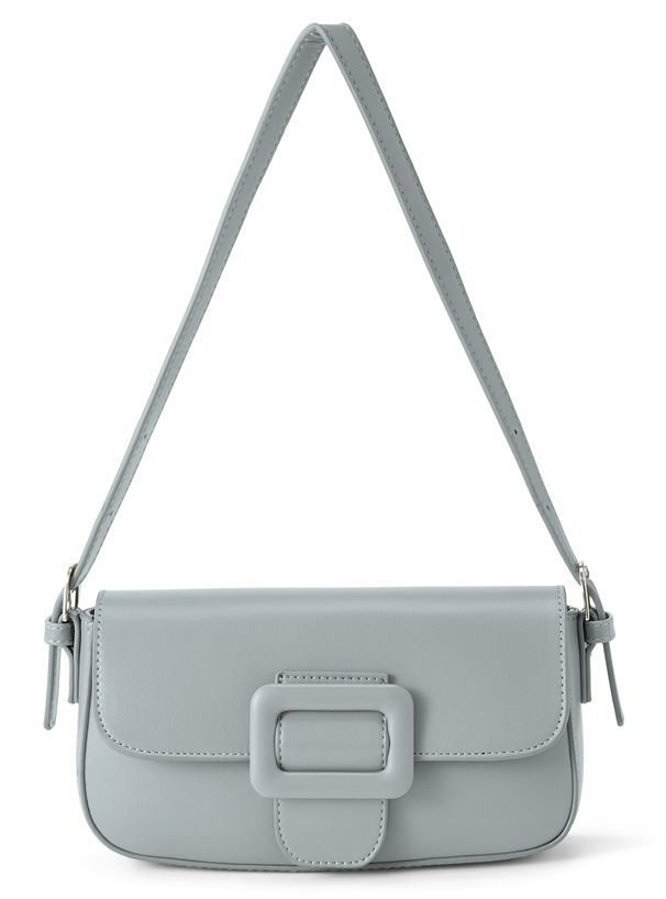 日本 GRL - 方形釦時尚皮質側背包-甜心粉