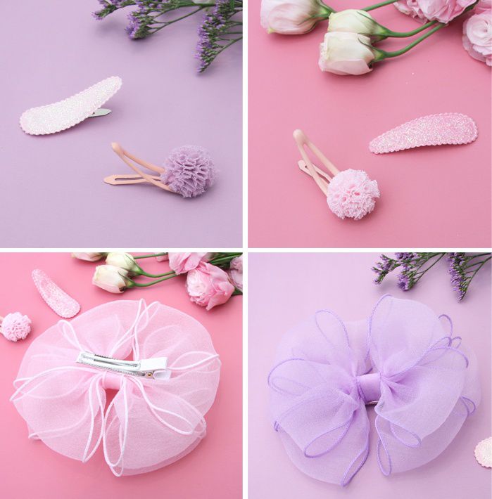 韓國 Bimbo Bimba - 髮飾禮盒組-粉紅D