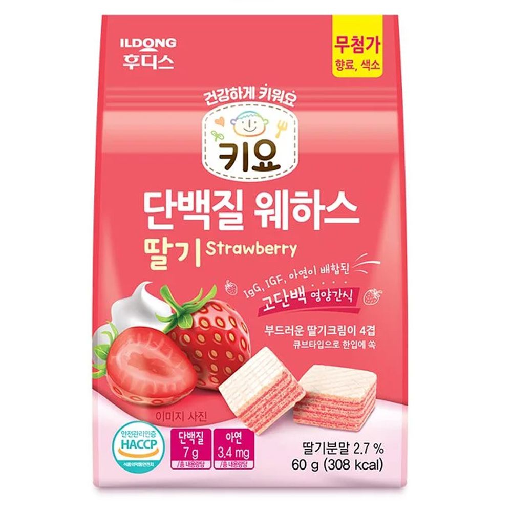 韓國Ildong Foodis日東 - 蛋白威化餅乾-草莓口味