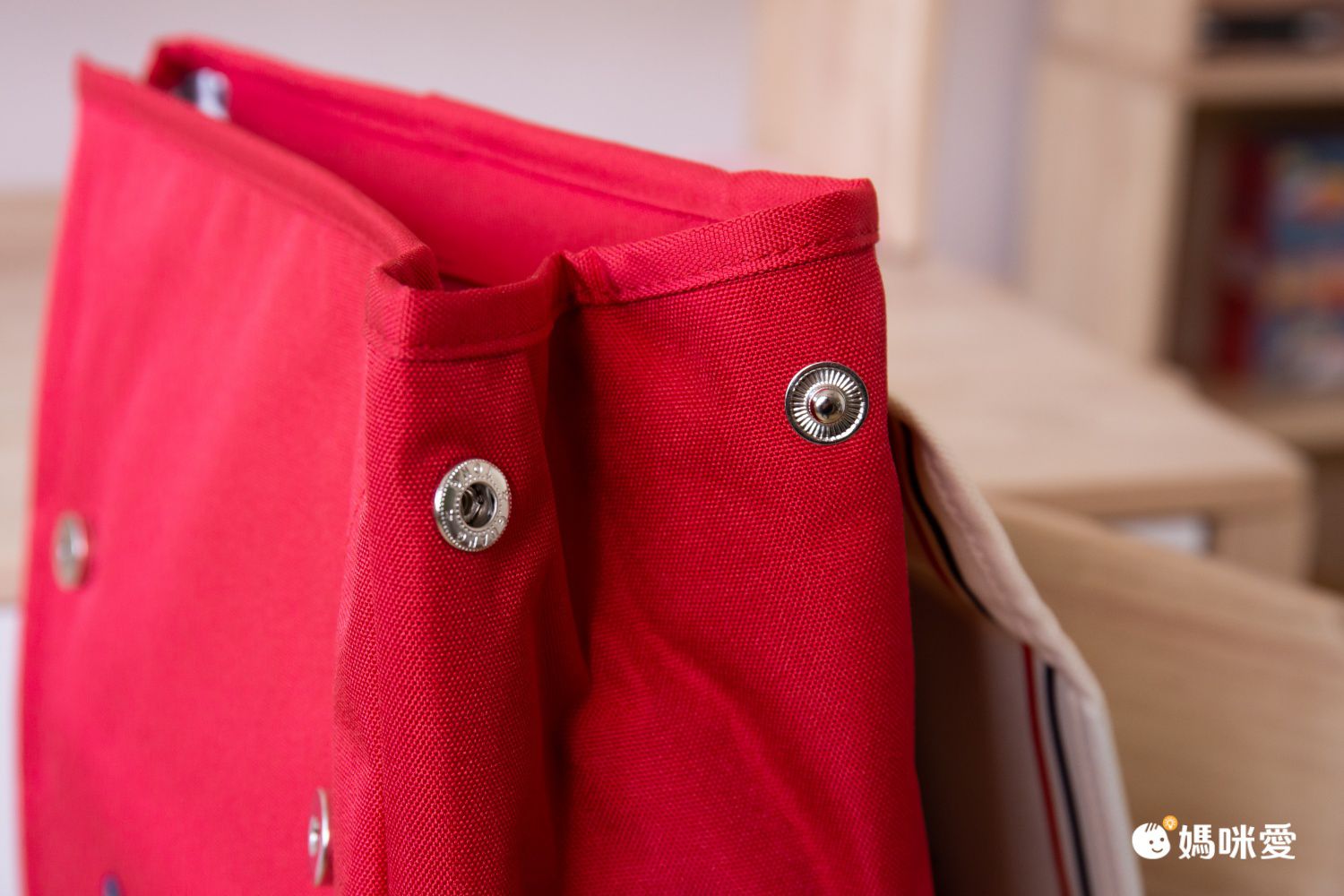 復古風翻蓋書包-粉紅色 (38.5x28x15cm)