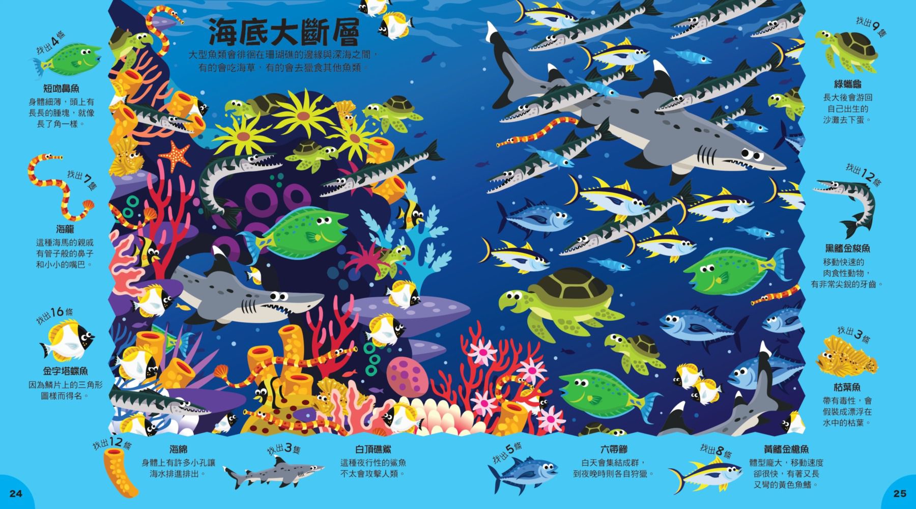 小偵探找一找-2：海洋生物在哪裡？