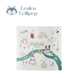 Loulou Lollipop - 竹纖維透氣包巾-法國巴黎