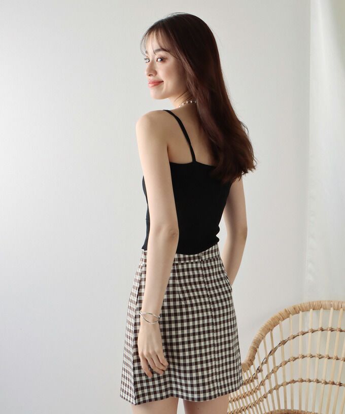 日本 BLUE EAST - 夏日必備彈性貼身細肩帶內搭/上衣-紫