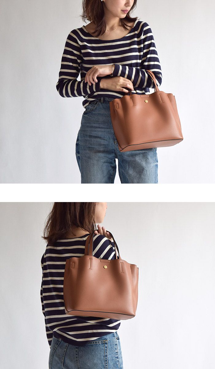 日本 Legato Largo - 輕量PU時尚大容量斜背肩背包-CA駝色 (21x32x13cm 肩背約88~122cm)