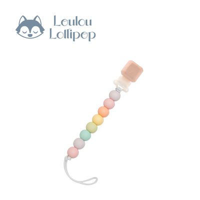 Loulou Lollipop - 多功能奶嘴鍊夾-串珠款-棉花糖