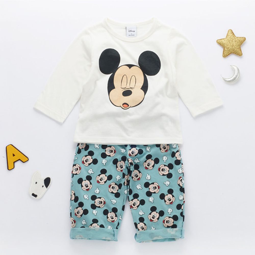 Disney 迪士尼 - 大頭上衣+褲子2件組-米奇