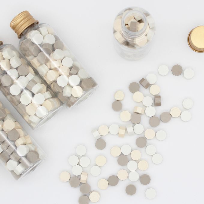 HAPPYMT - 火漆蠟粒大罐裝-一個赤裸的秘密-奶茶色系