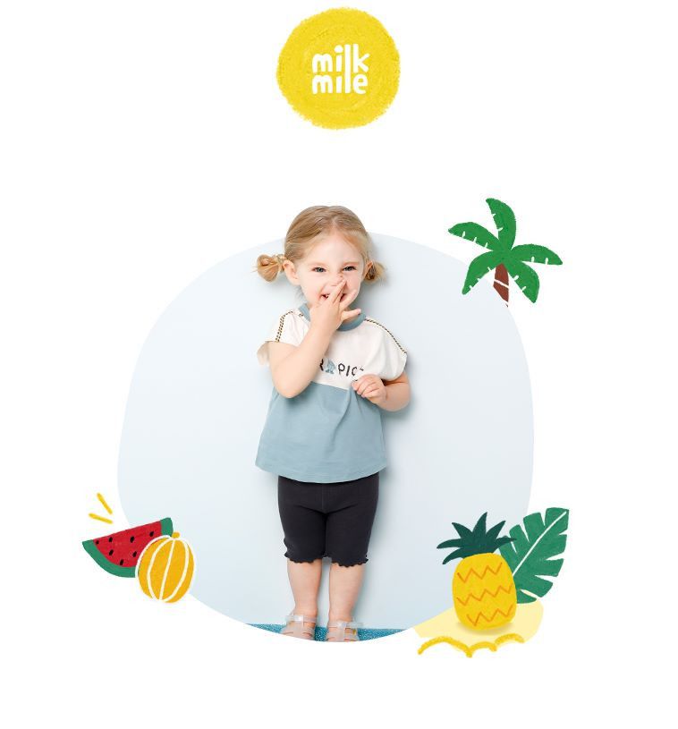 韓國 milk mile - 清爽夏日T-薄荷綠