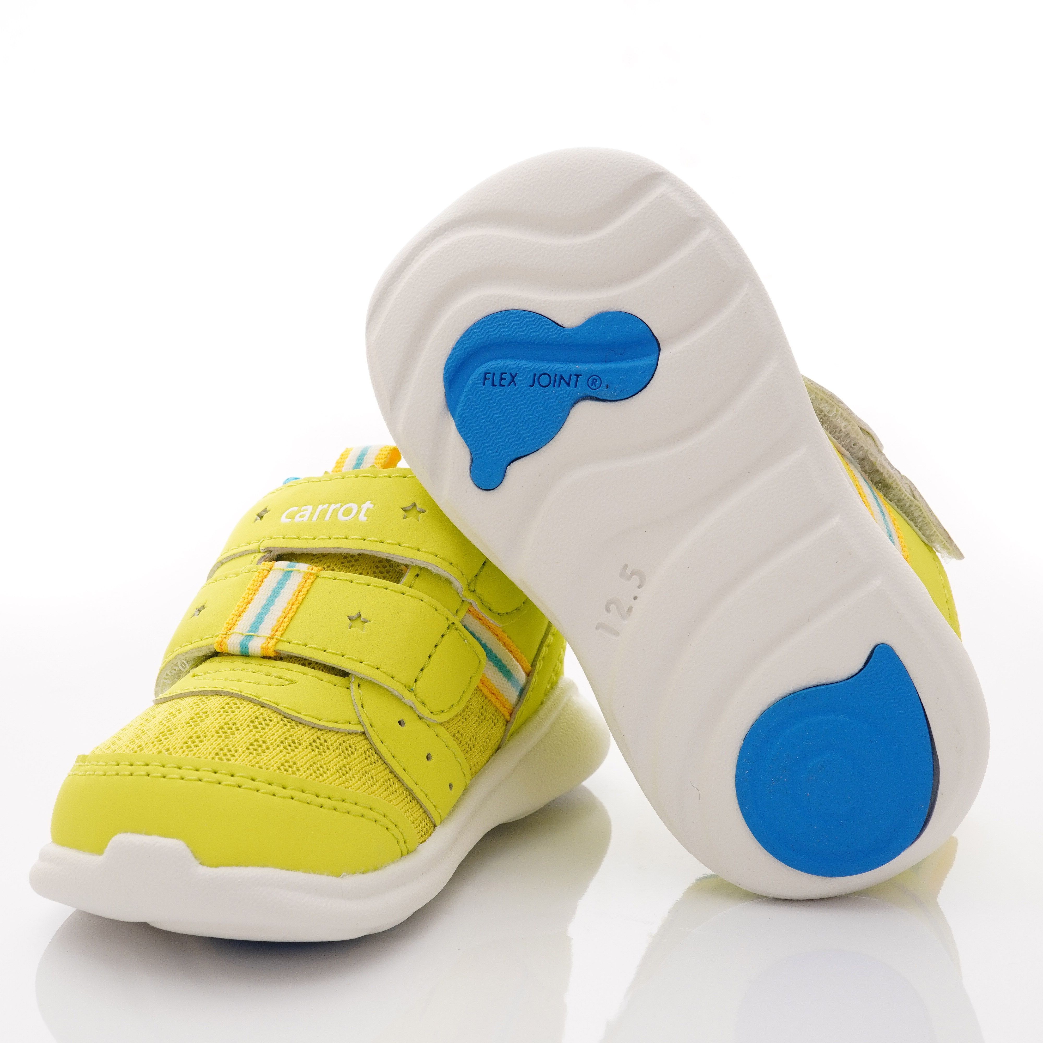 Moonstar日本月星 - 玩耍速乾可機洗學步鞋款(寶寶段)-黃綠色