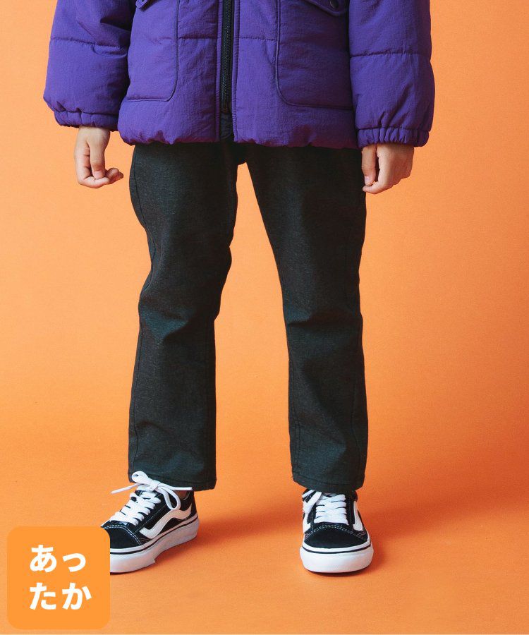 日本 BREEZE - 內刷毛輕量彈力直筒長褲-酒紅