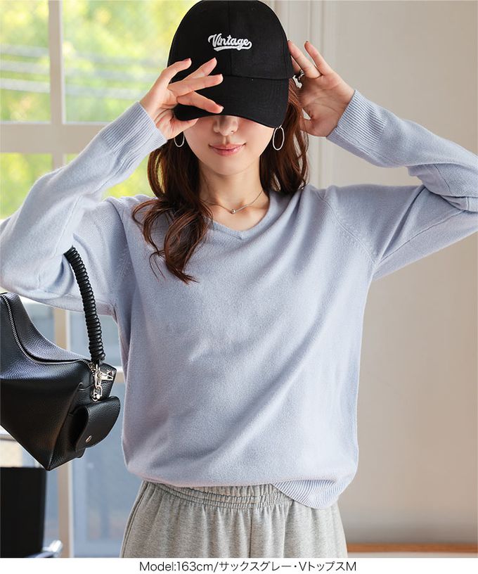 日本 Kobe Lettuce - [暢銷]舒芙蕾質感可機洗針織上衣-(選領和長度)-酒紅