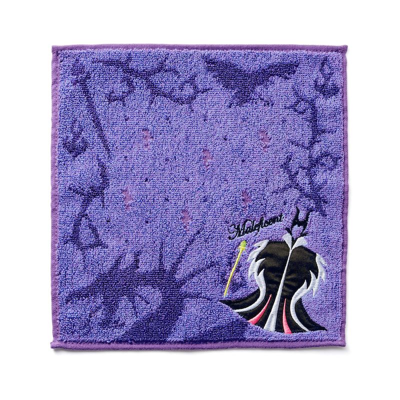 日本千趣會 - 迪士尼純棉刺繡方巾/小手帕-壞皇后系列-白雪皇后 (25×25cm)