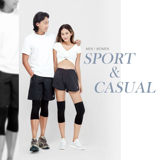 GIAT - 3雙組-石墨烯遠紅外線彈力護套-護膝+護肘+護踝各1雙-黑色 (FREE)