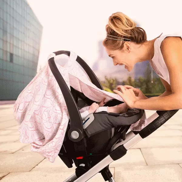 美國Bebe au lait 汽座蓋巾