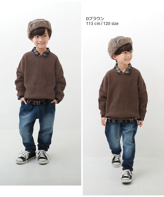 日本 devirock - 柔軟可機洗氣球袖針織上衣-淺藍紫