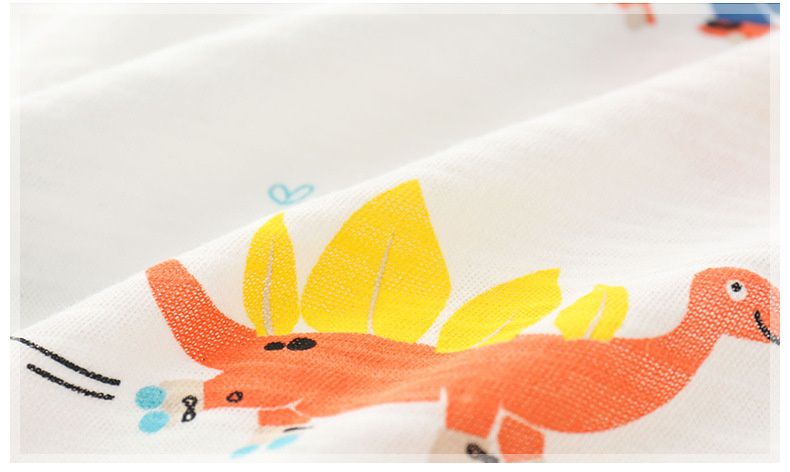 純棉連帽防曬外套/空調外套-恐龍世紀-淺藍色