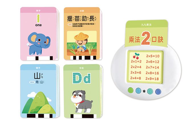 風車圖書 - 幼兒學習讀卡機(學習ㄅㄆㄇ、ABC、123、唐詩、成語、童話、兒歌)-FOOD超人