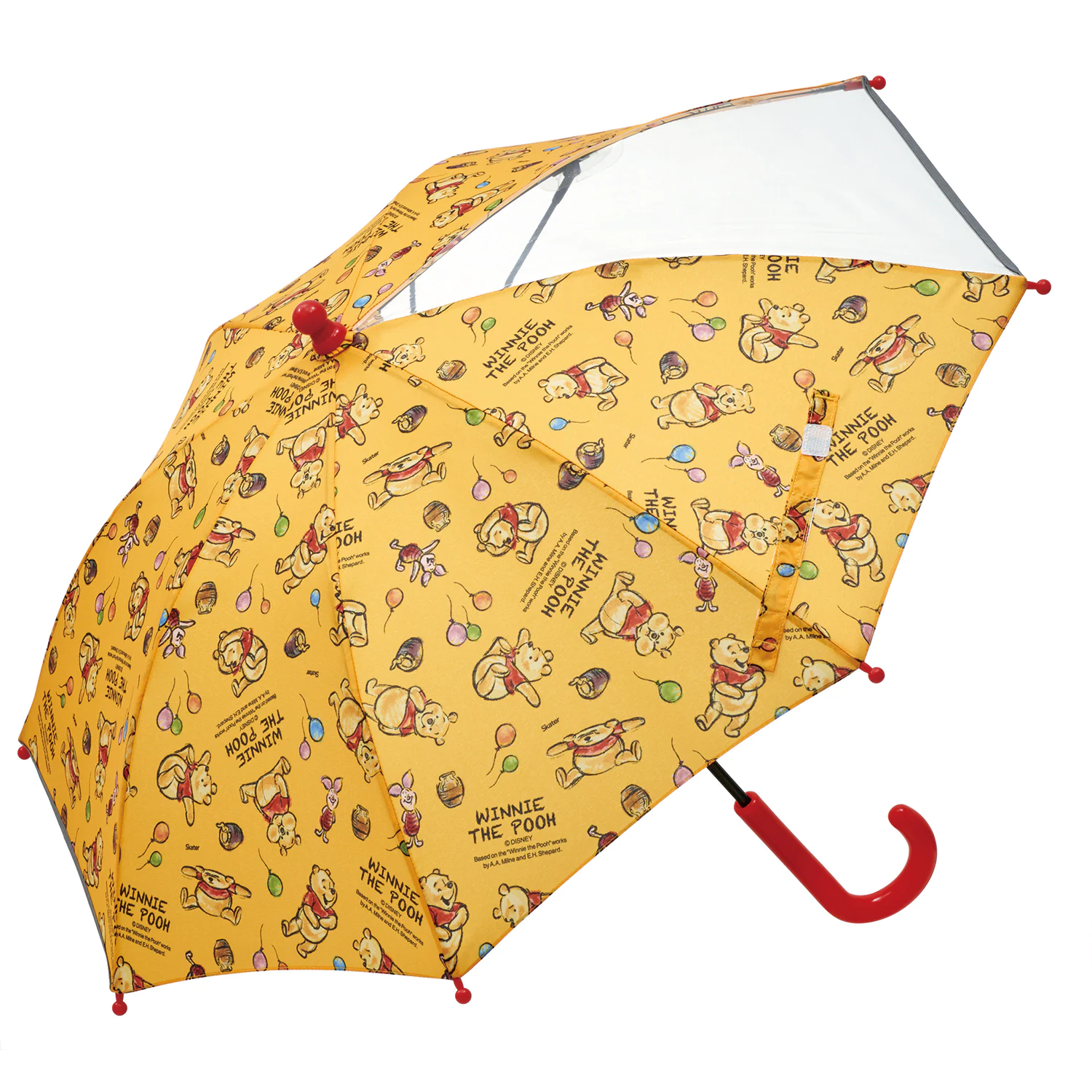 日本千趣會 - 迪士尼 印花兒童直傘/雨傘(附透明窗)-玩具總動員-草綠 (35cm)-身高85-95cm