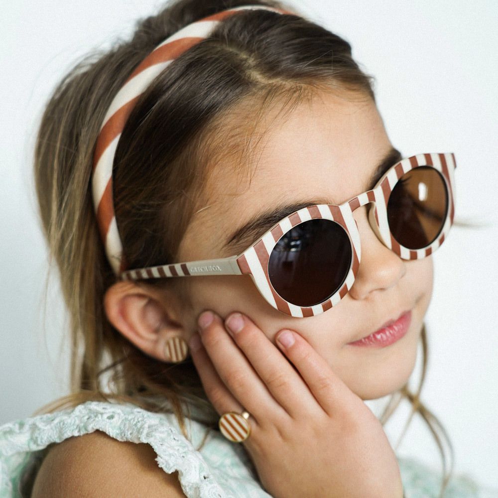 丹麥 GRECH & CO. - 髮箍二入組-條紋粉 (適用於2歲以上)