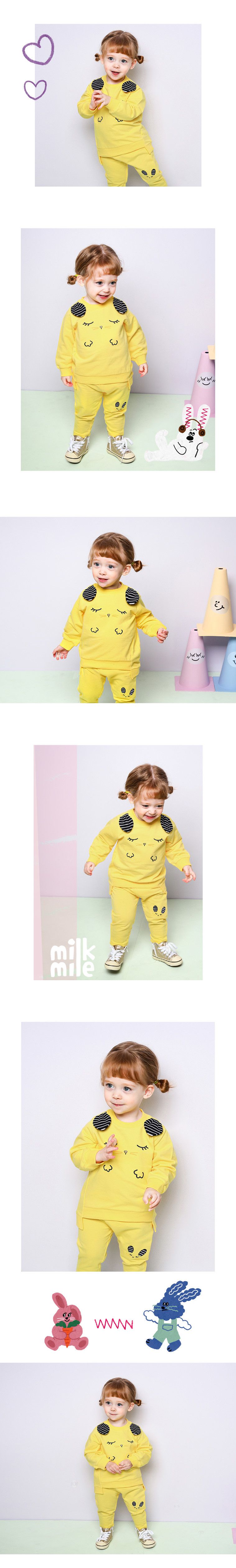 韓國 milk mile - 晚安老鼠套裝-黃