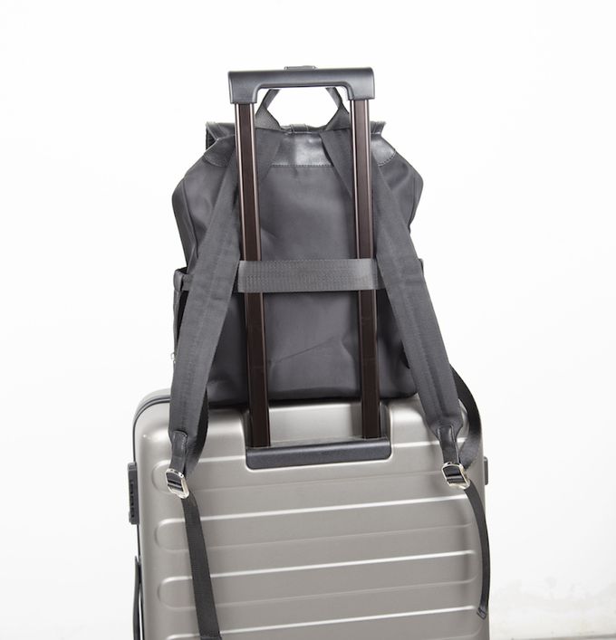 Heine 海恩 - 束口設計媽媽後背包 歐美版型媽媽包 (WIN-HD13C)-黑