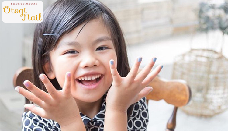 日本 Otogi Nail - 日本製 水洗可卸安全兒童指甲油-冰雪禮服-冰河藍-小盒裝(6mlx1支)