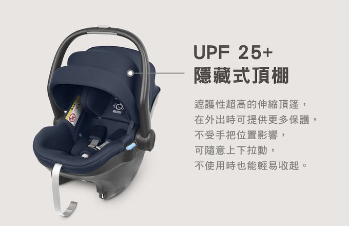 美國UPPAbaby - MESA i-Size 新生兒提籃-藍灰-4.4 kg