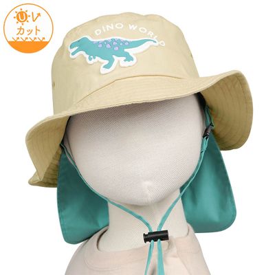 akachan honpo - 漁夫帽-橡膠布貼-淺卡其色