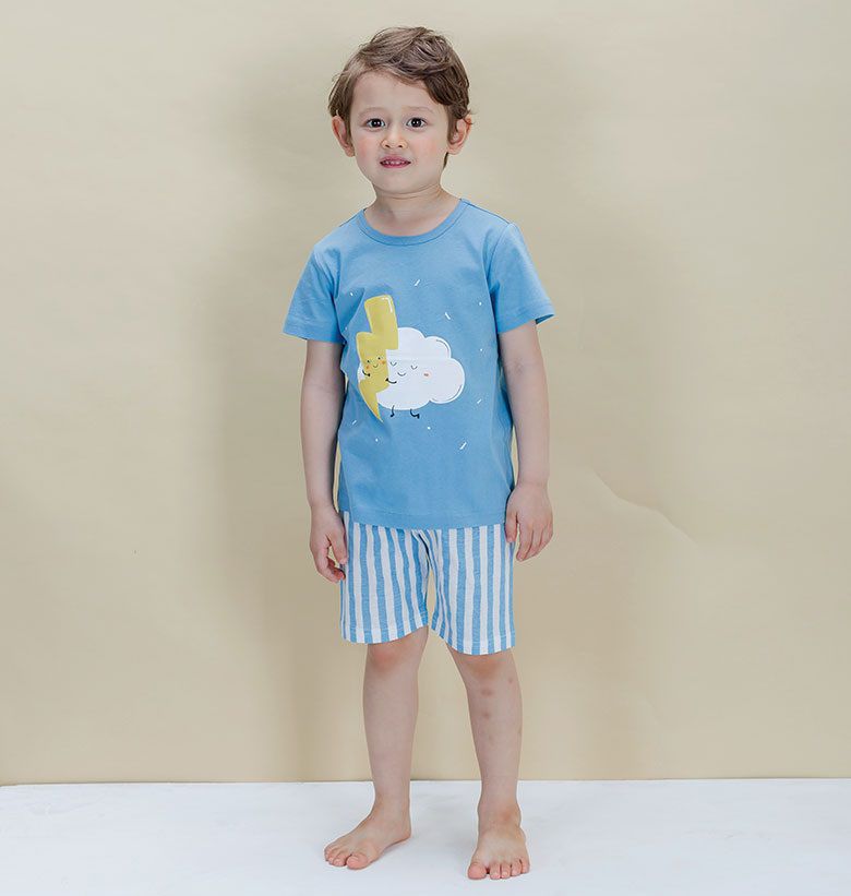 韓國 Sopoliini 童趣北歐風☺ 夏季純棉套裝 / 家居服