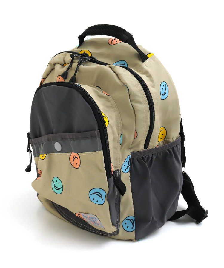 日本 BREEZE - 高機能輕量減壓設計兒童背包-白綠棋盤格 (33x24x13cm)