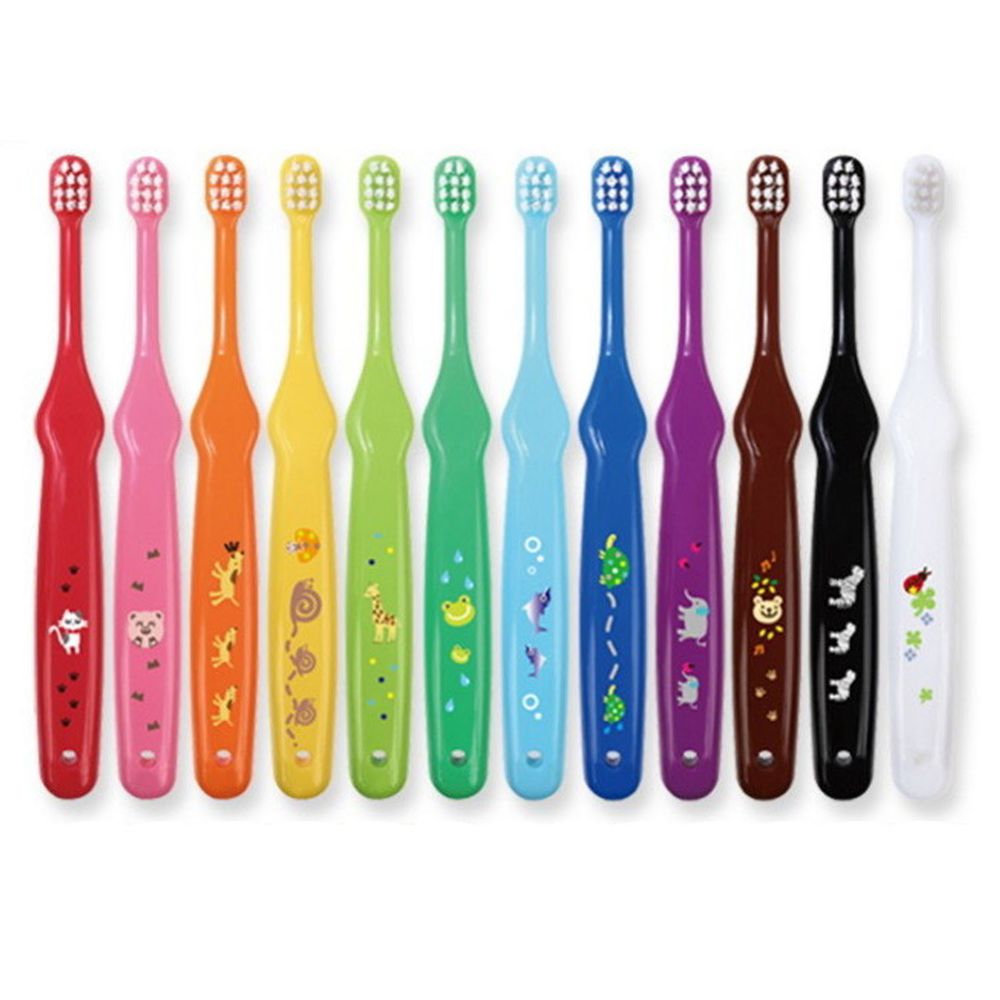 日本 Happy color - 繽紛彩色兒童牙刷超值12入組 (4-6y)