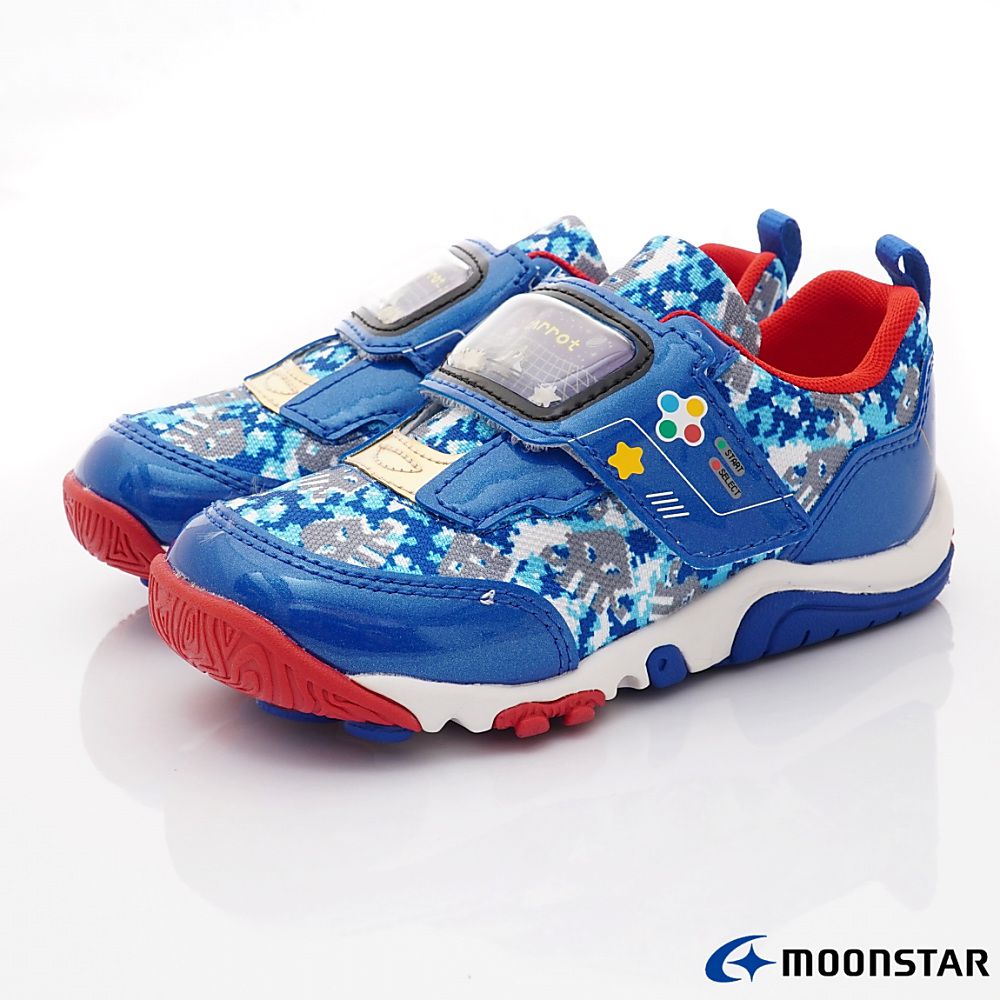 Moonstar日本月星 - 月星玩耍速乾公園鞋款-CRC23295藍(中小童段)-機能運動鞋-藍