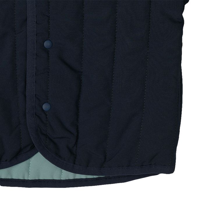 akachan honpo - 寬鬆夾克-超細纖維-深藍色