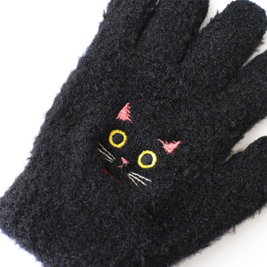 日本 TOMO - 兒童可觸控短絨保暖手套-豹貓-米杏