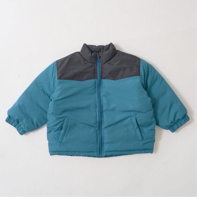 日本 b-ROOM - 萬能蓬鬆百搭溫暖鋪棉外套-藍紫