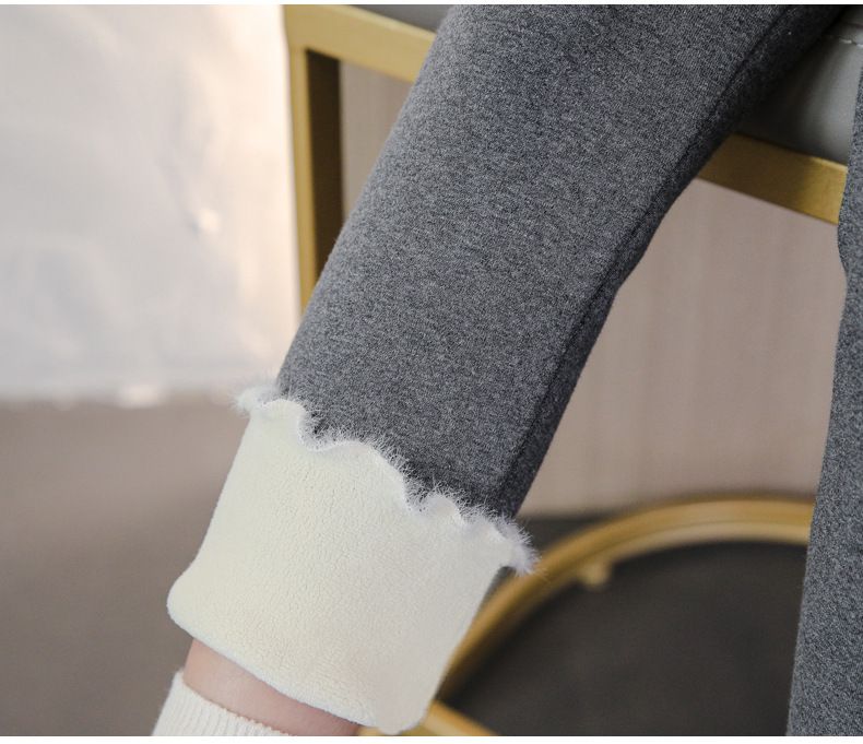 FANMOU - 加絨網紗亮片褲裙-星星月亮-灰色