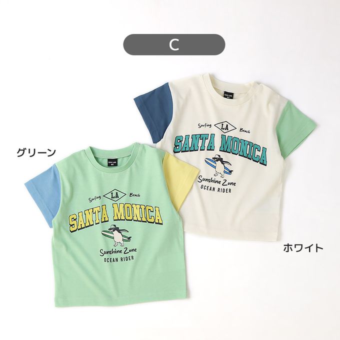 日本 ZOOLAND - 接觸冷感 透氣印花短袖上衣-露營車-深藍