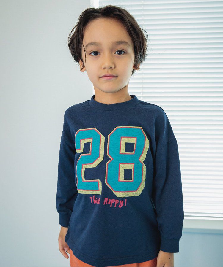 日本 BREEZE - 美式復古風長袖大學T-粉紅