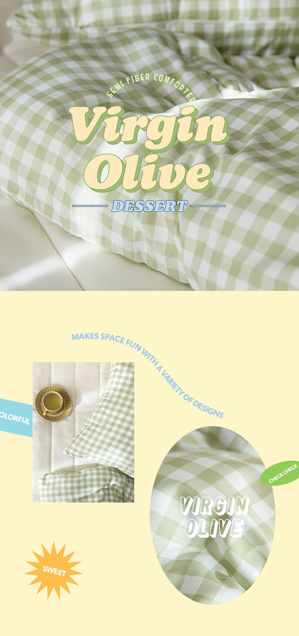 韓國 Maatila - 可水洗超細纖維桃皮感四季被-綠茶果凍