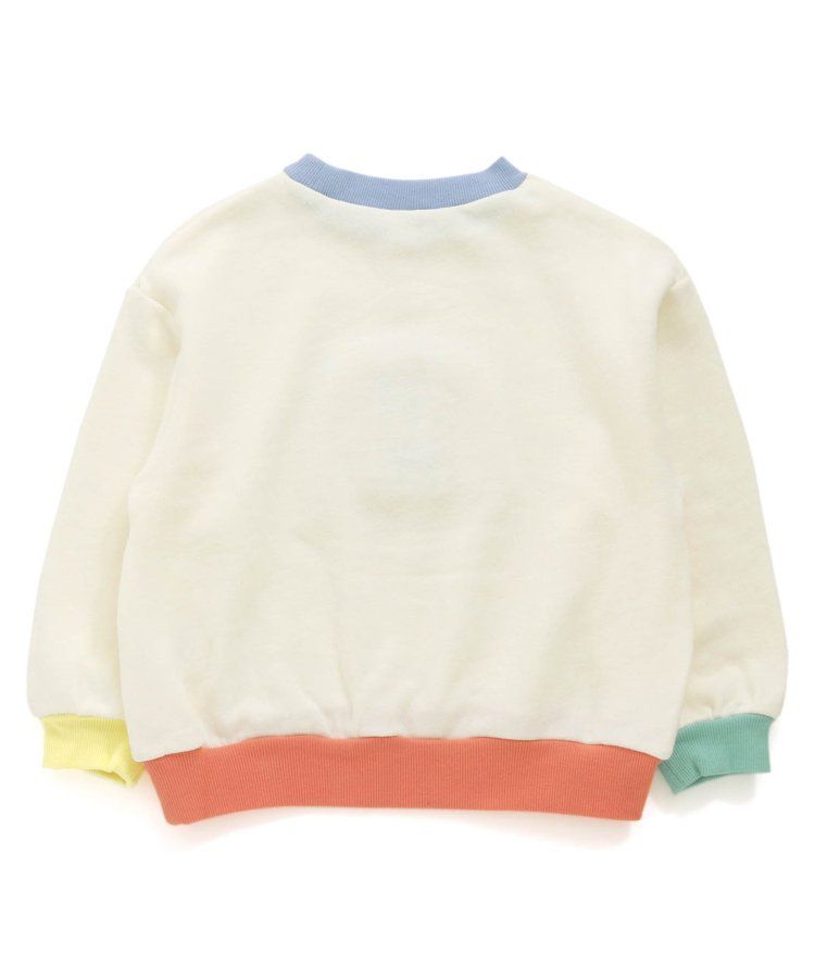 日本 apres les cours - 清爽學院風裏毛長袖運動衫-草綠