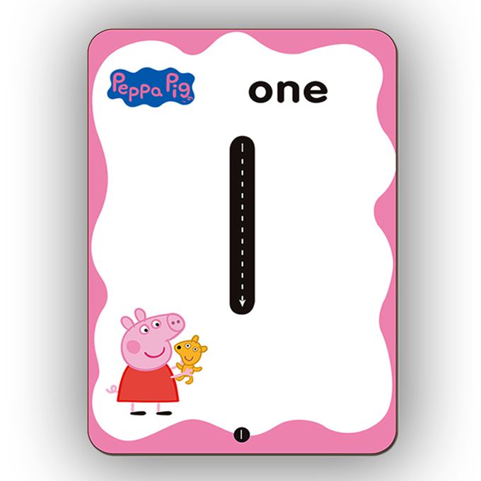 世一文化 - 粉紅豬123識字卡