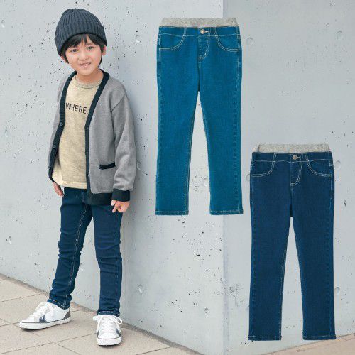 日本千趣會 - GITA 裏起毛長褲-深藍