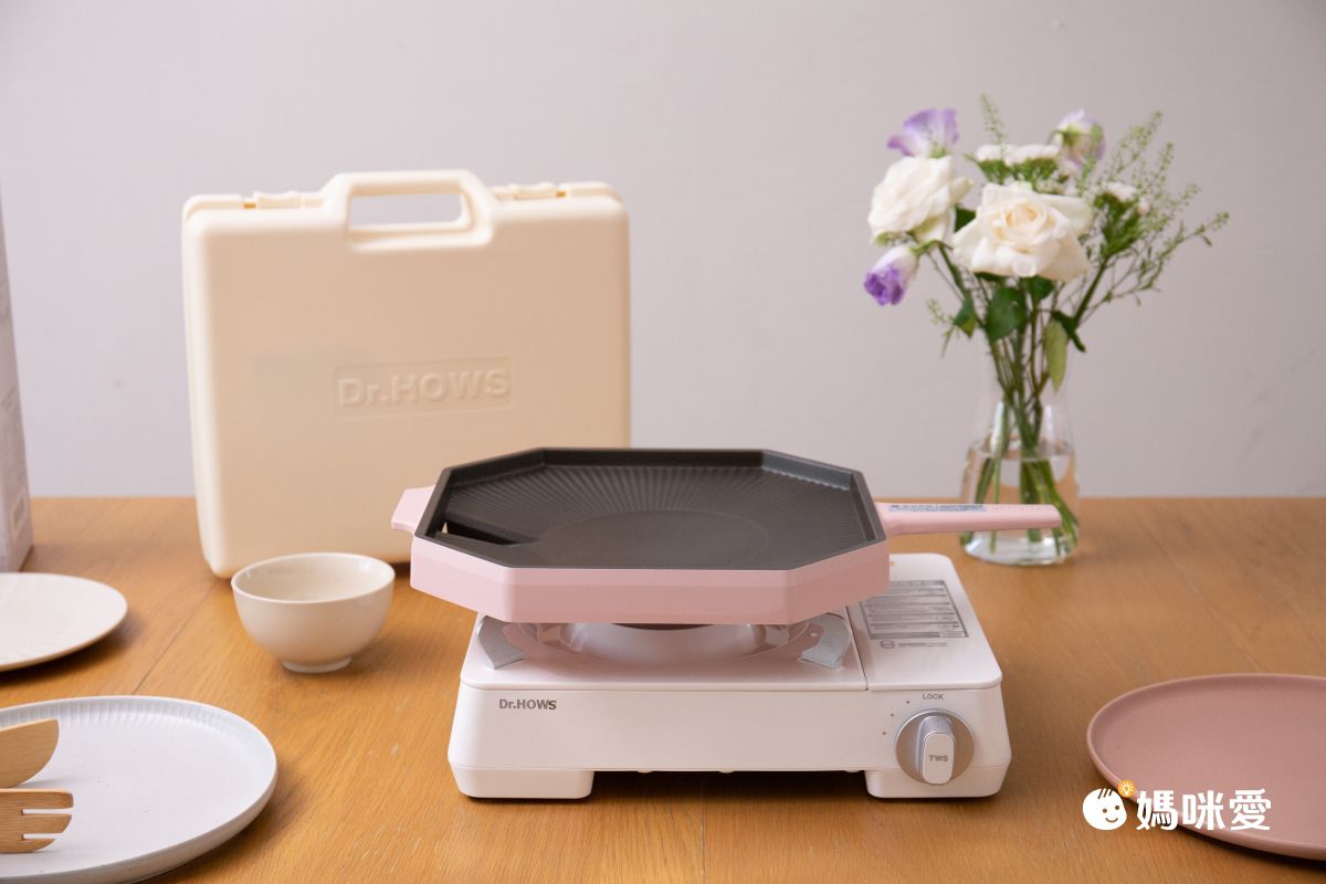 韓國 Dr.HOWS - Twinkle Stove卡式瓦斯爐(家庭用3.0KW)/內燃式卡式點火/兒童安全鎖裝置-冰河白