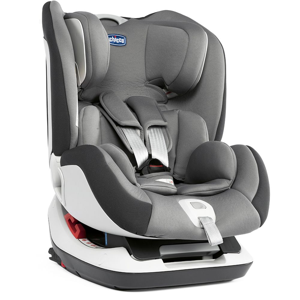 義大利 chicco - Seat up 012 Isofix安全汽座-煙燻灰