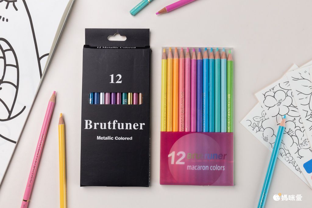 Brutfuner金屬配色彩繪色鉛筆-50色